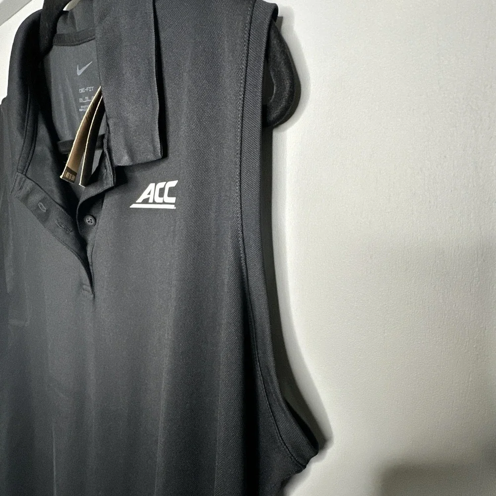 Nike Victory Women's Golf Sleeveless Polo Shirt w/ ACC Black‎ Dri-Fit DH2312-010